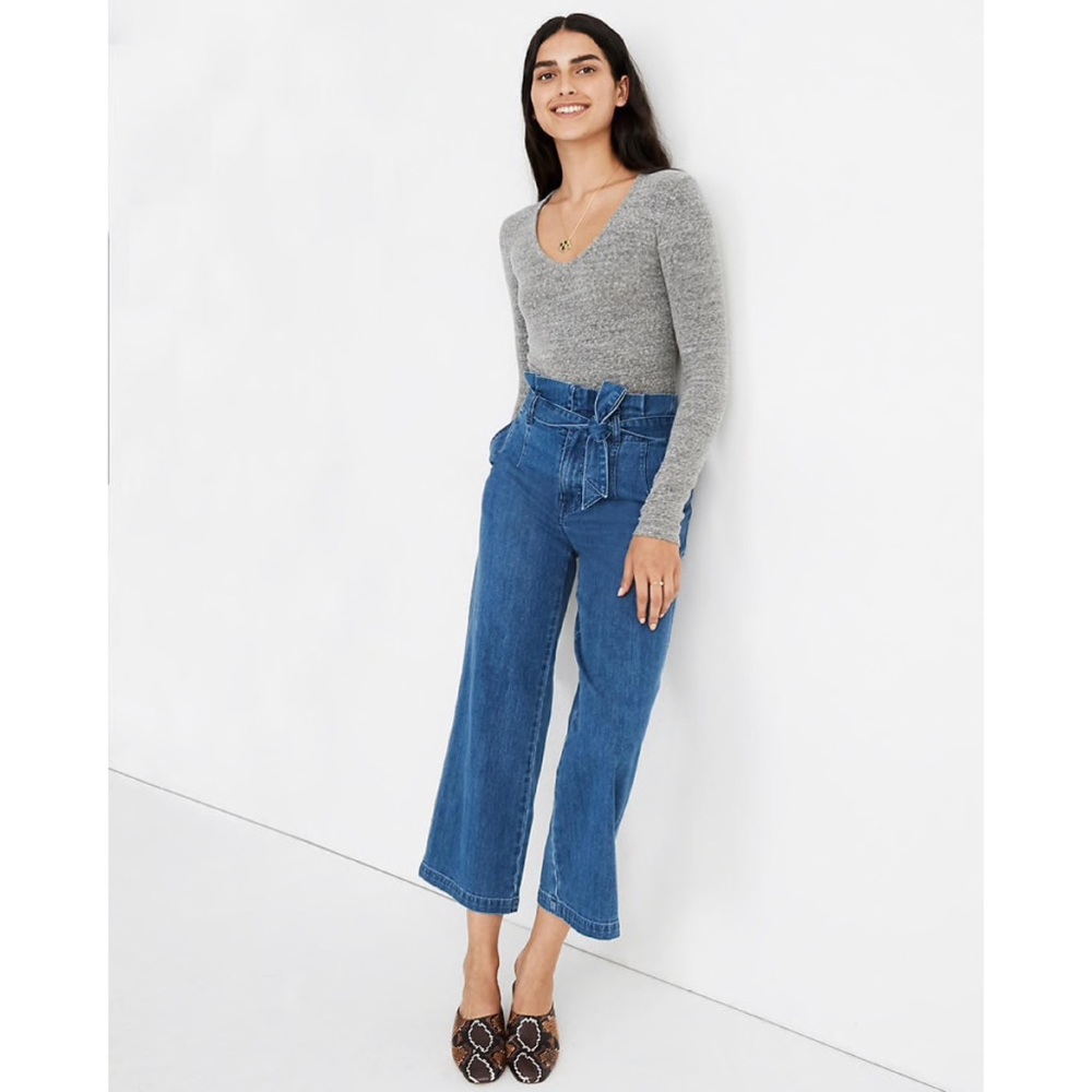 Madewell Paperbag Jeans in Flannigan Wash - Picture 5 of 8